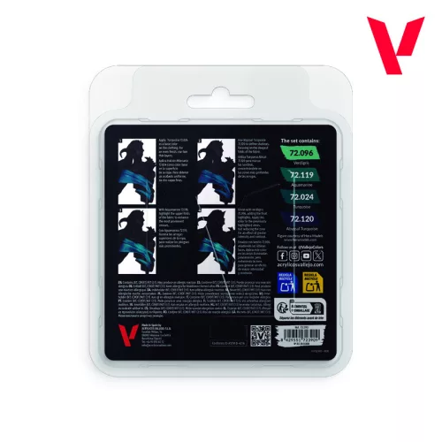 Vallejo Game Color - Turquoise Color Set - festékszett 72390V