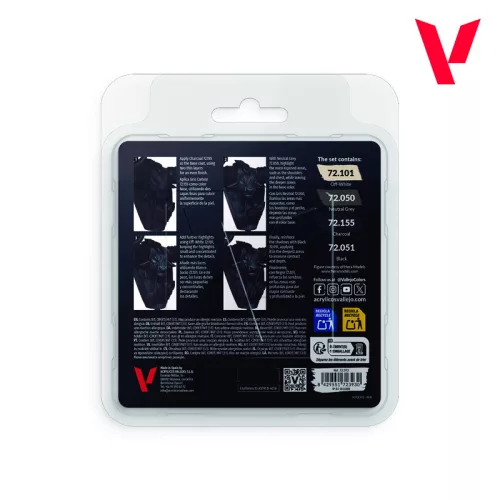 Vallejo Game Color - Black Color Set - festékszett 72393V