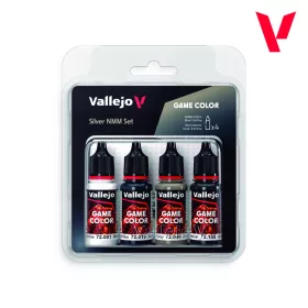 Vallejo Game Color - Silver NMM Set - festékszett 72394V