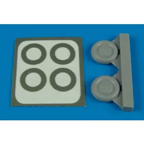   Aires P-40 wheels & paint masks (type B) - kerekek festőmaszkkal