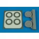 Aires P-40 wheels & paint masks (type B) - kerekek festőmaszkkal