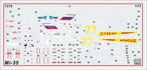 Zvezda Mil Mi-35 Soviet Helicopter makett 1:72 (7276Z)