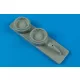 Aires Curtiss P-40B/C wheel bay for Airfix - futóműakna