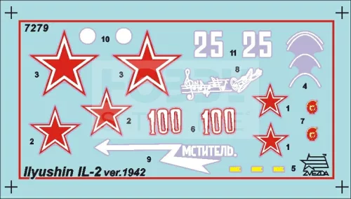 Zvezda IL-2 Stormovik makett 1:72 (7279Z)