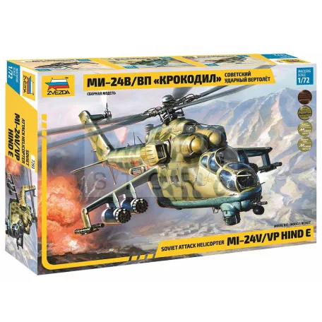 Zvezda Mil Mi-24V Hind C makett 1:72 (7293Z)