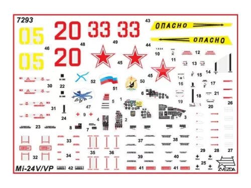 Zvezda Mil Mi-24V Hind C makett 1:72 (7293Z)