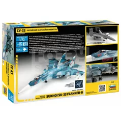   Zvezda Sukkoi SU-33 Russian Naval Fighter makett 1:72 (7297Z)