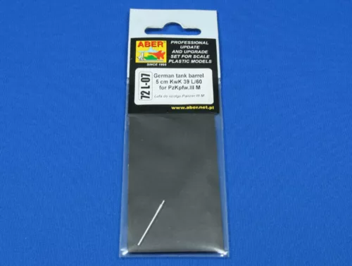 Aber Models German tank barrel for Panzer III M - német harckocsi-lövegcső
