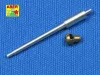 Aber Models German 75 mm KwK 40 L/43 barrel for Pz.Kpfw. IV, Ausf F2 - német 75 mm-es KwK 40 L/43 lövegcső