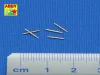 Aber Models Set 0f 5 Barrels for Tank MG 34 - MG 34 harckocsi-géppuskacsövek – 5 db