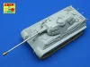 Aber Models 8,8 cm barrel for Tiger II early Porsche - Tiger II korai Porsche – 8,8 cm-es lövegcső