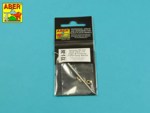 Aber Models 8,8 cm barrel for Tiger II early Porsche - Tiger II korai Porsche – 8,8 cm-es lövegcső