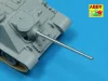 Aber Models Russian 85 mm D-5S Barrel for SU-85 - orosz 85 mm-es D-5S lövegcső