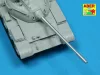 Aber Models Russian 100 mm D-10T Barrel for T-54/55 - orosz 100 mm-es D-10T lövegcső