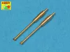Aber Models Set of 2 gun barrels KwK 38 - készlet: 2 fegyvercső KwK 38