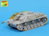 Aber Models 7,5 cm Bartel for StuG. III Ausf.G middle - StuG. III Ausf.G középső – 7,5 cm-es lövegcső