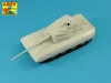 Aber Models 128mm KwK 44 L/65 barrel for German E-100 Super Heavy Tank - német E-100 szupernehéz harckocsi – 128 mm-es KwK 44 L/65 lövegcső