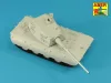 Aber Models 128mm KwK 44 L/65 barrel for German E-100 Super Heavy Tank - német E-100 szupernehéz harckocsi – 128 mm-es KwK 44 L/65 lövegcső