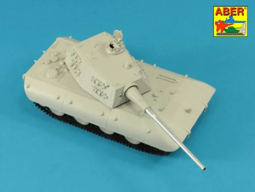Aber Models 128mm KwK 44 L/65 barrel for German E-100 Super Heavy Tank - német E-100 szupernehéz harckocsi – 128 mm-es KwK 44 L/65 lövegcső