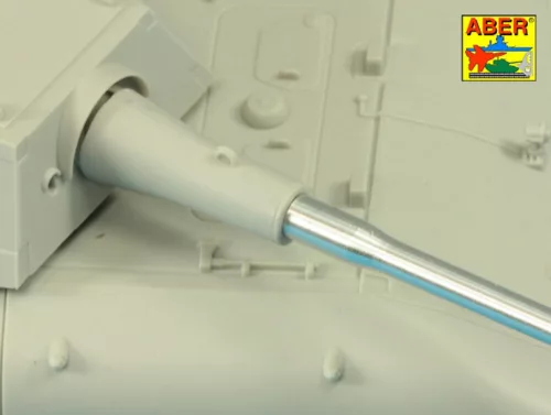 Aber Models 128mm KwK 44 L/65 barrel for German E-100 Super Heavy Tank - német E-100 szupernehéz harckocsi – 128 mm-es KwK 44 L/65 lövegcső