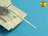 Aber Models Russian 107 mm ZIS-6 tank barrel for KV-2 - orosz 107 mm-es ZIS-6 harckocsi-lövegcső