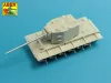 Aber Models Russian 107 mm ZIS-6 tank barrel for KV-2 - orosz 107 mm-es ZIS-6 harckocsi-lövegcső