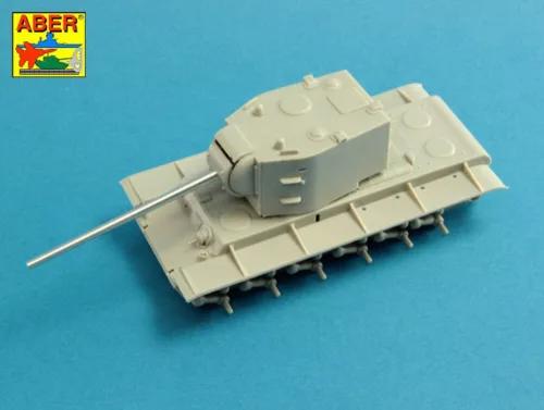 Aber Models Russian 107 mm ZIS-6 tank barrel for KV-2 - orosz 107 mm-es ZIS-6 harckocsi-lövegcső