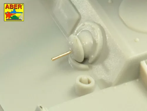 Aber Models Russian 107 mm ZIS-6 tank barrel for KV-2 - orosz 107 mm-es ZIS-6 harckocsi-lövegcső