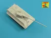 Aber Models Germ.88 mm Kw.K. 43 L/71 E-50 Barrel (one part) - német 88 mm-es Kw.K. 43 L/71 E-50 lövegcső (egyrészes)