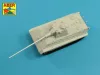 Aber Models Germ.88 mm Kw.K. 43 L/71 E-50 Barrel (one part) - német 88 mm-es Kw.K. 43 L/71 E-50 lövegcső (egyrészes)