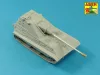 Aber Models 10,5/cm L/62 A/T gun barrel for German E-50 SPG Gun - 10,5 cm-es L/62 páncéltörő lövegcső – német E-50 önjáró löveghez