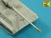 Aber Models 10,5/cm L/62 A/T gun barrel for German E-50 SPG Gun - 10,5 cm-es L/62 páncéltörő lövegcső – német E-50 önjáró löveghez