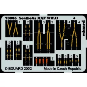   Eduard Accessories Seatbelts RAF WW.II - RAF II. világháborús biztonsági övek