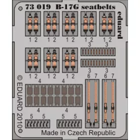   Eduard Accessories B-17G seatbelts for Revell - biztonsági övek