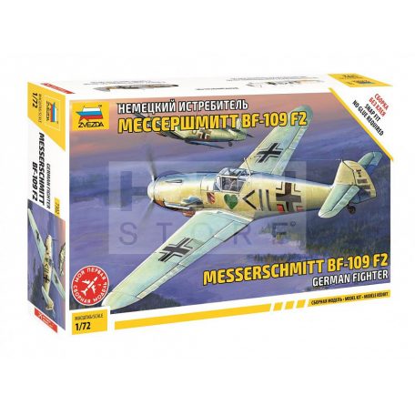 Zvezda Messerschmitt B-109 F2 makett 1:72 (7302Z)