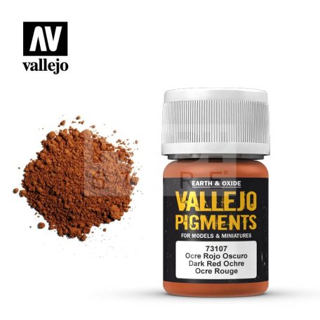 Vallejo Dark Red Ochre Pigment (pigmentpor) 35 ml 73107V