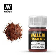   Vallejo Brown Iron Oxide Pigment (barnás vas oxid hatású pigmentpor) 35 ml 73108V
