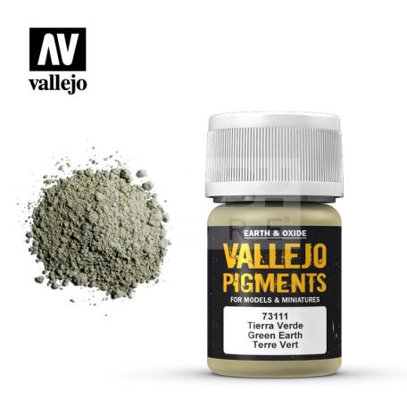 Vallejo Green Earth Pigment (zöld föld hatású pigmentpor) 35 ml 73111V