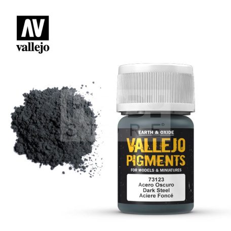 Vallejo Dark Steel Pigment (sötét acél színű pigmentpor) 35 ml 73123V