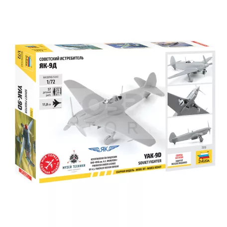 Zvezda YAK-9 Soviet fighter makett 1:72 (7313Z)