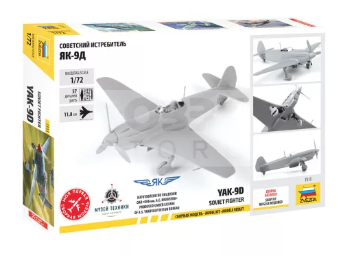 Zvezda YAK-9 Soviet fighter makett 1:72 (7313Z)