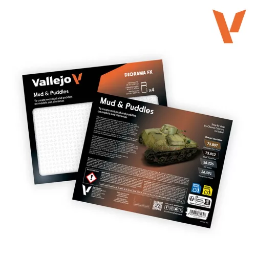 Vallejo Diorama FX Sets - Mud & Puddles - festékszett 73189V