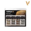 Vallejo Pigment FX Sets - Mud & Sand Pigment Set - festékszett 73191V 