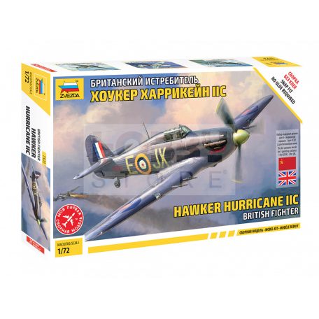 Zvezda Hawker Hurricane Mk II C makett 1:72 (7322Z)