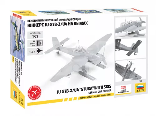 Zvezda Ju-87 Stuka w/Ski makett 1:72 (7323Z)