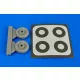 Aires Dornier Do 17 wheels&paint masks f.Airfi - kerekek festőmaszkkal