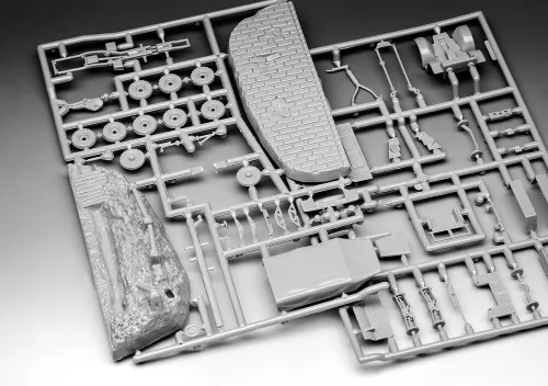 Revell Starter Kit Krupp Protze KFZ 69 with 3,7cm Pak – 1:76 katonai teherautó makett