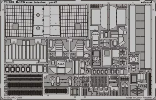 Eduard Accessories B-17G rear interior for Revell - hátsó belsőtér-részletező készlet
