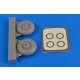 Aires Beaufighter wheels & paint masks f.Airfi - kerekek festőmaszkkal