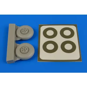 Aires Beaufighter wheels(five spoke)&paint mas - kerekek